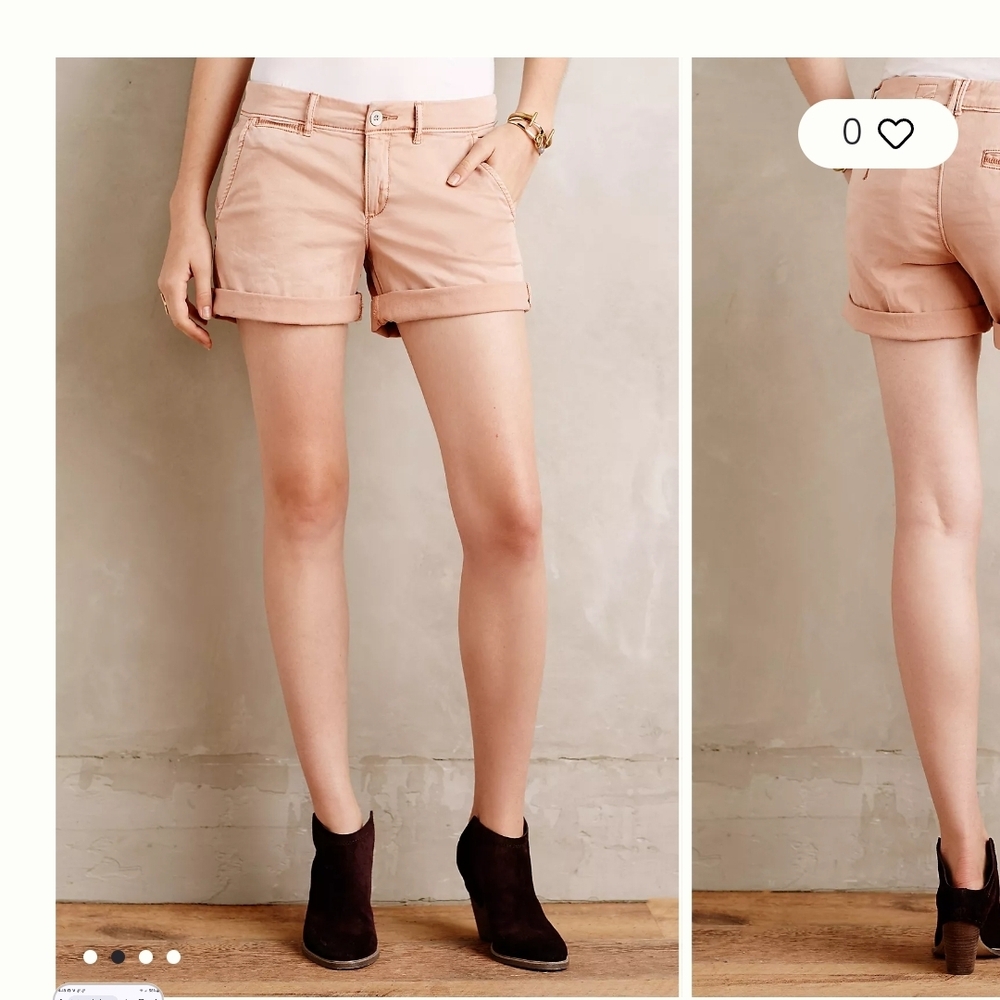 Anthropologie Pilcro And The Letterpress  Womens Hyphen Size 29 Coral Shorts